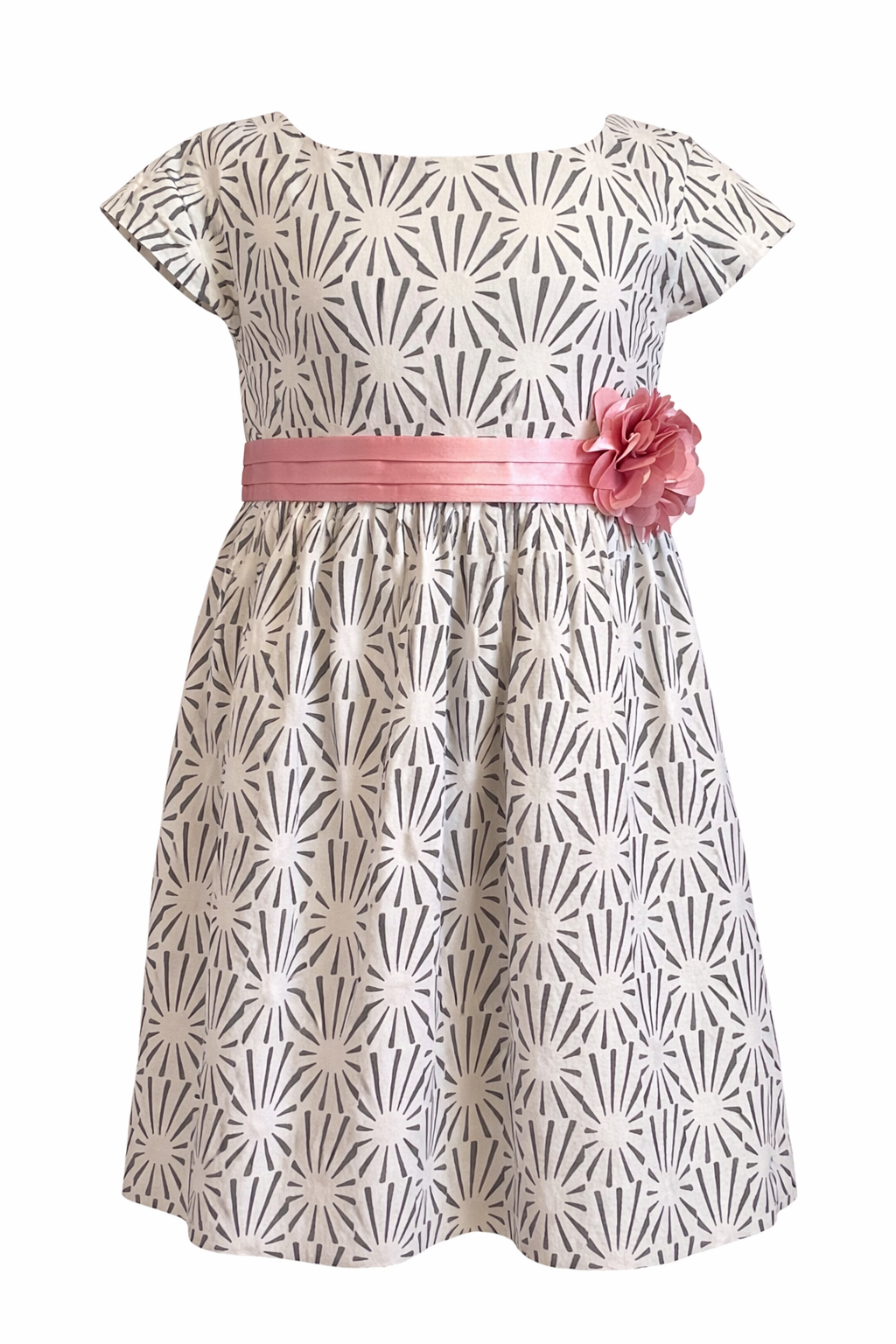 S. Oliver - Kleid (festlich) mit Muster - bunt - Mädchen - Gr. 128 - neuwertig