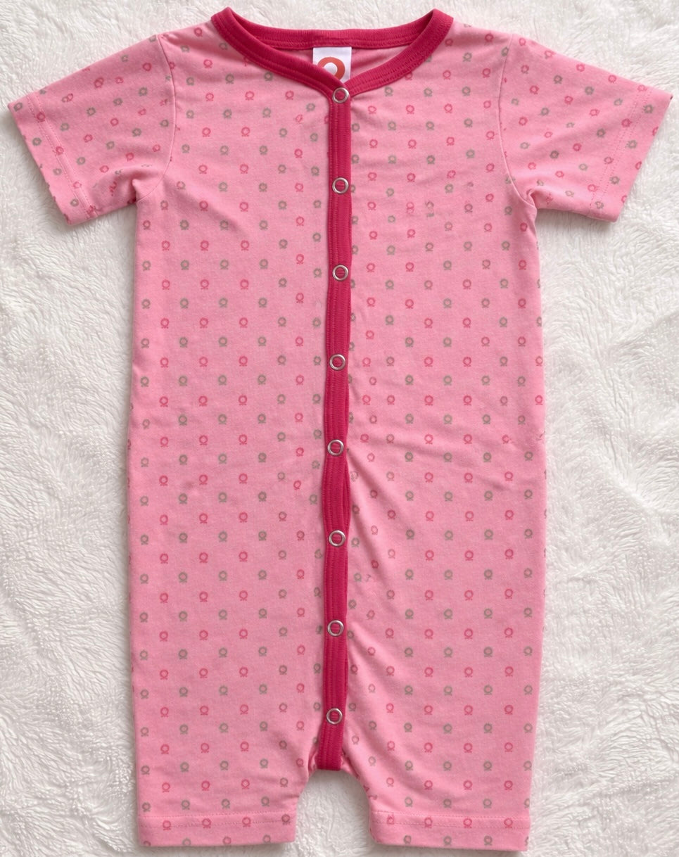 KATVIG - Strampler - mit Muster - Mädchen - rosa Gr. 80 - neuwertig