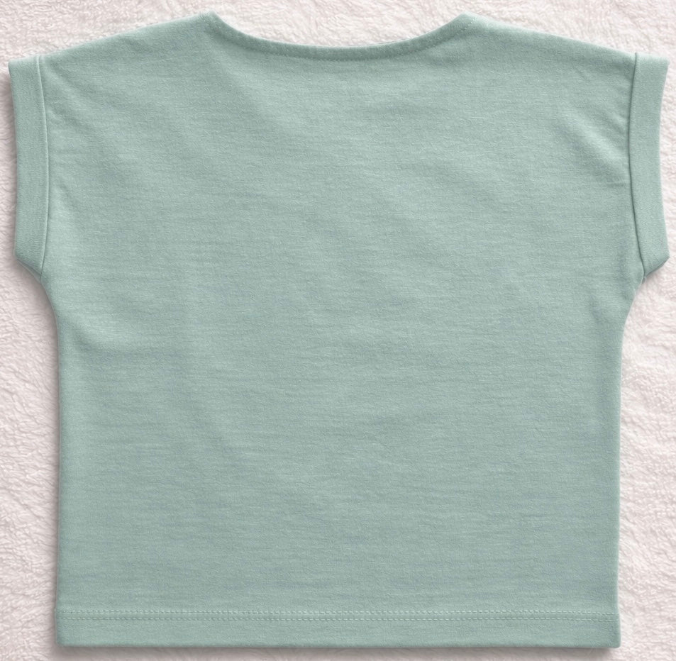 S. Oliver T-Shirt  mit Druck mint  Gr. 68 - neuwertig