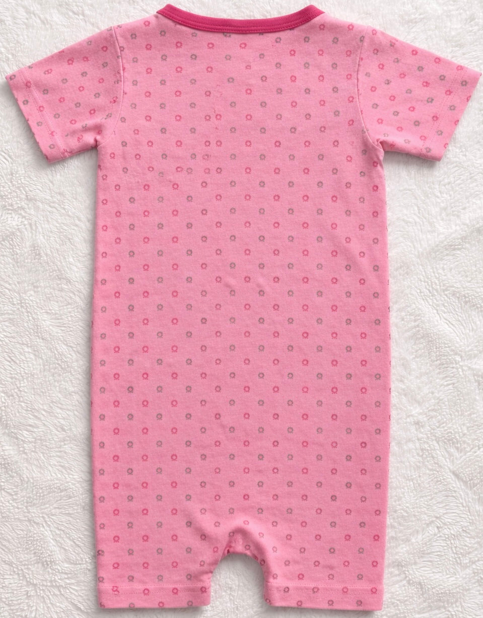KATVIG - Strampler - mit Muster - Mädchen - rosa Gr. 80 - neuwertig