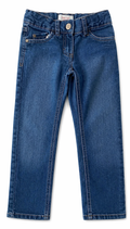 Fashion Style Mädchen Jeans dunkelblau slim fit Gr. 116 - gut