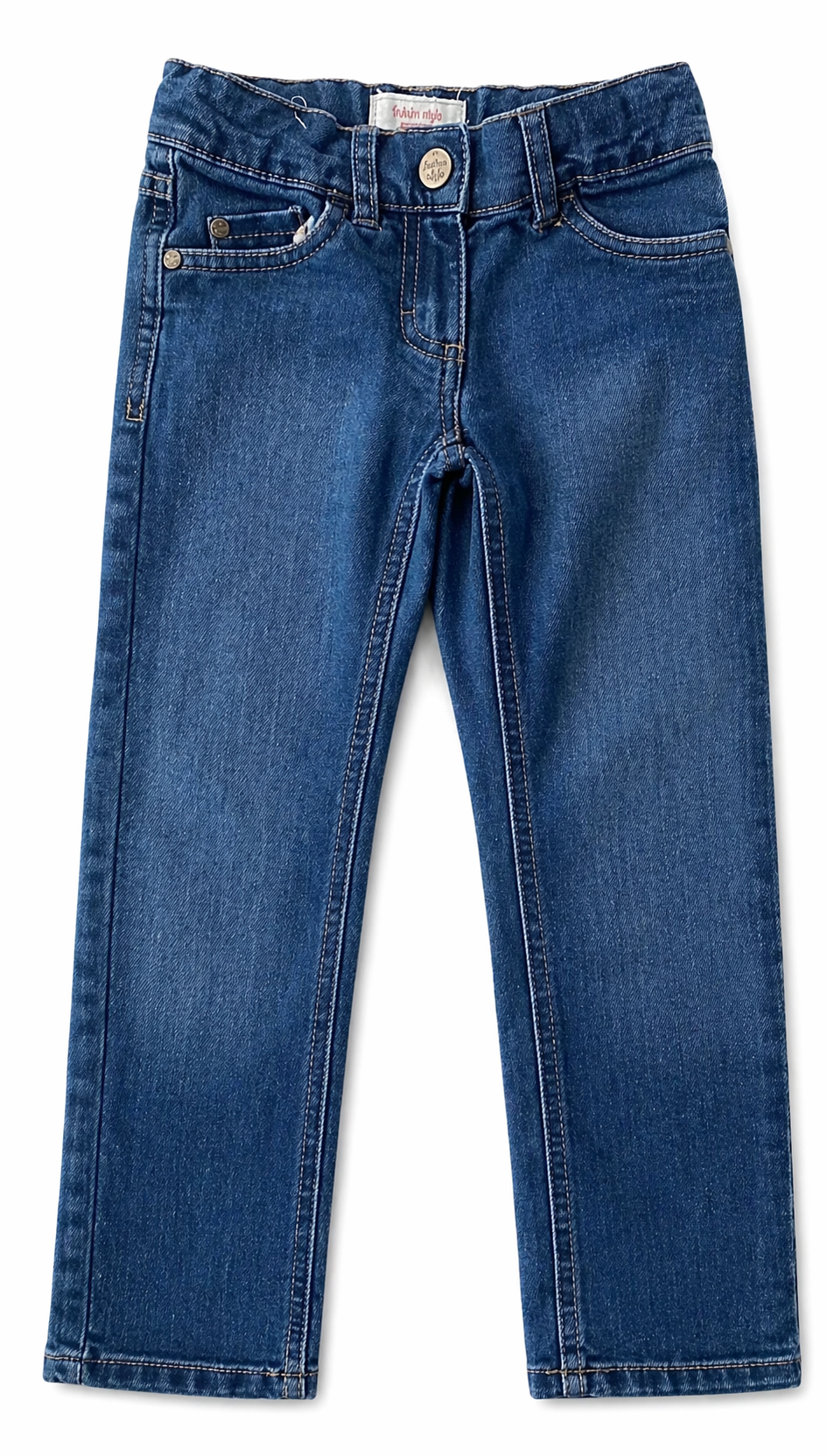 Fashion Style Mädchen Jeans dunkelblau slim fit Gr. 116 - gut