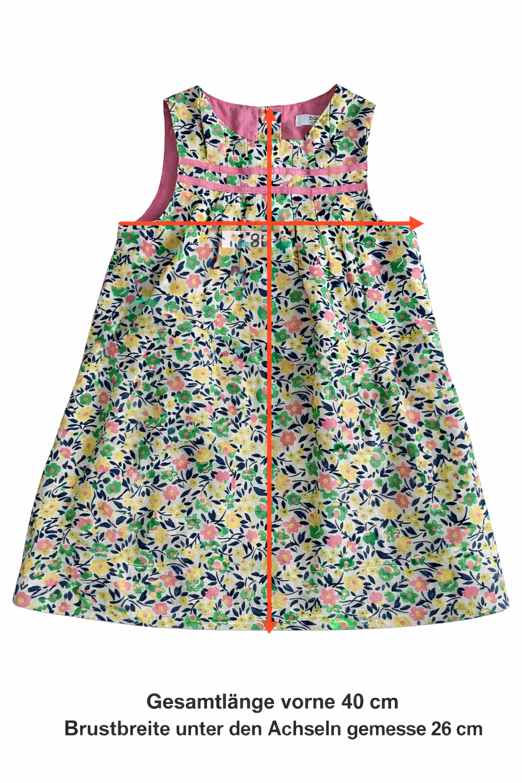 BABY BODEN Kleid  mit Muster Mädchen bunt Gr. 80 - neuwertig