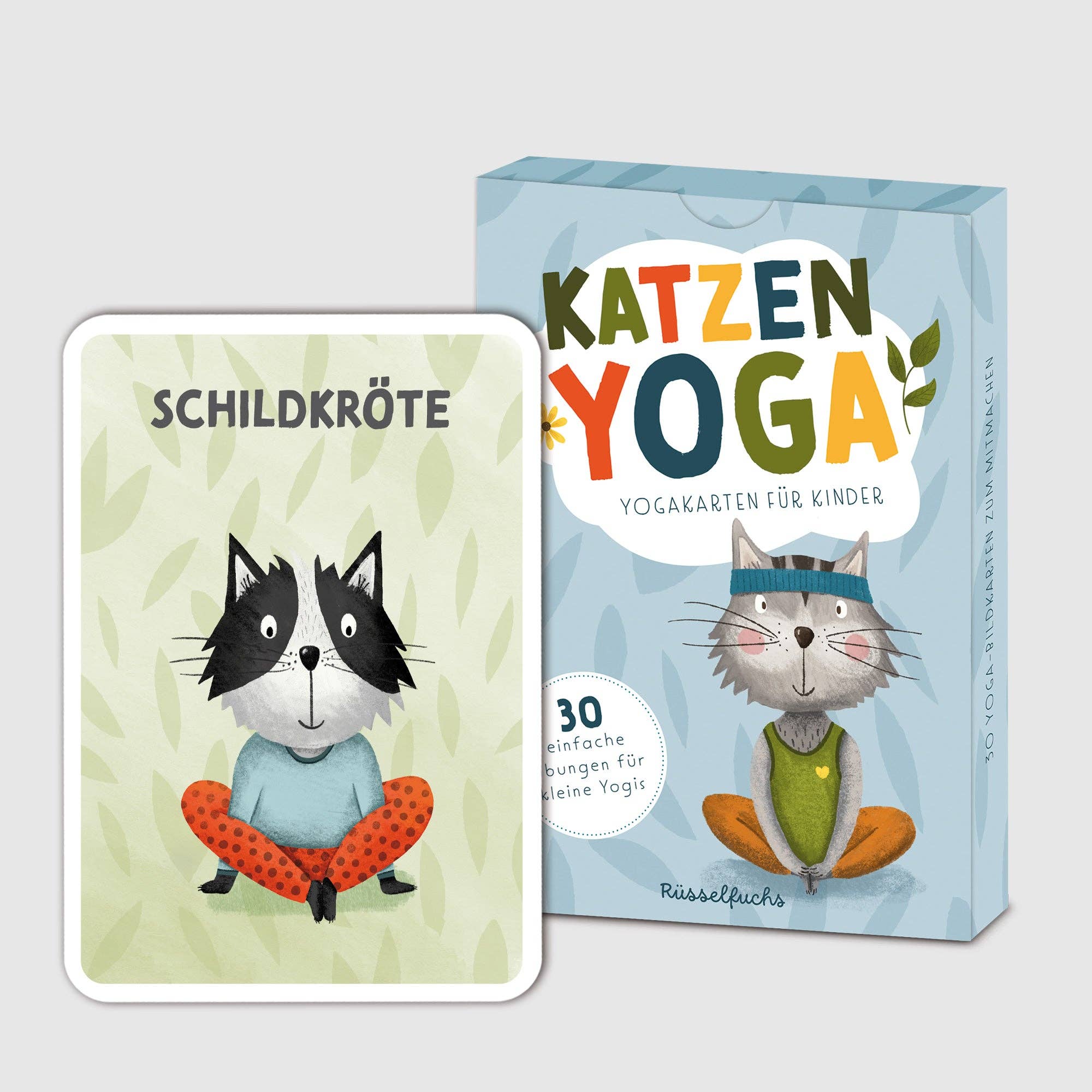 Kinderyoga Karten mit Katzen "Katzenyoga" - Made in Deutschland - NEU & OVP