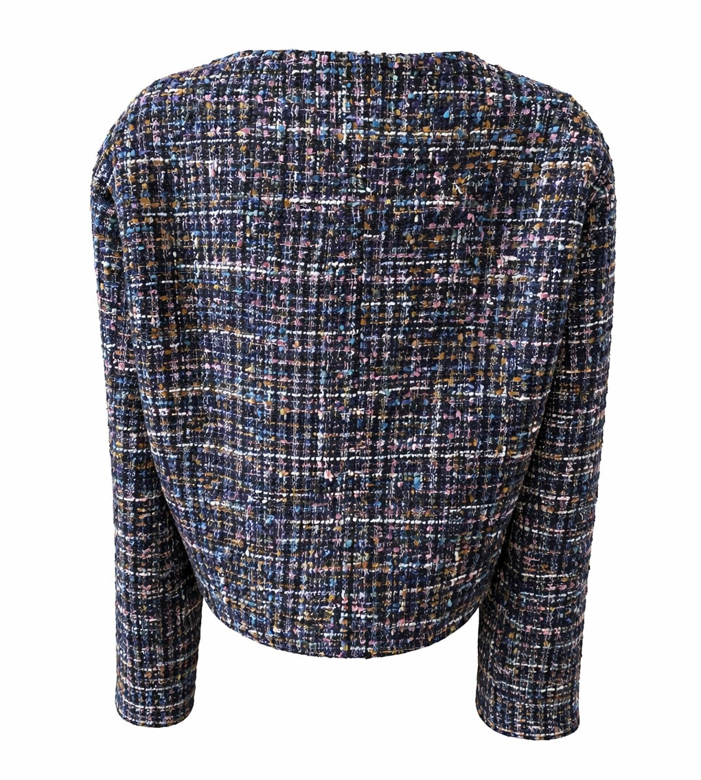 GUESS - Mädchen Tweed Jacke - marineblau  Gr. 146/152 - neuwertig