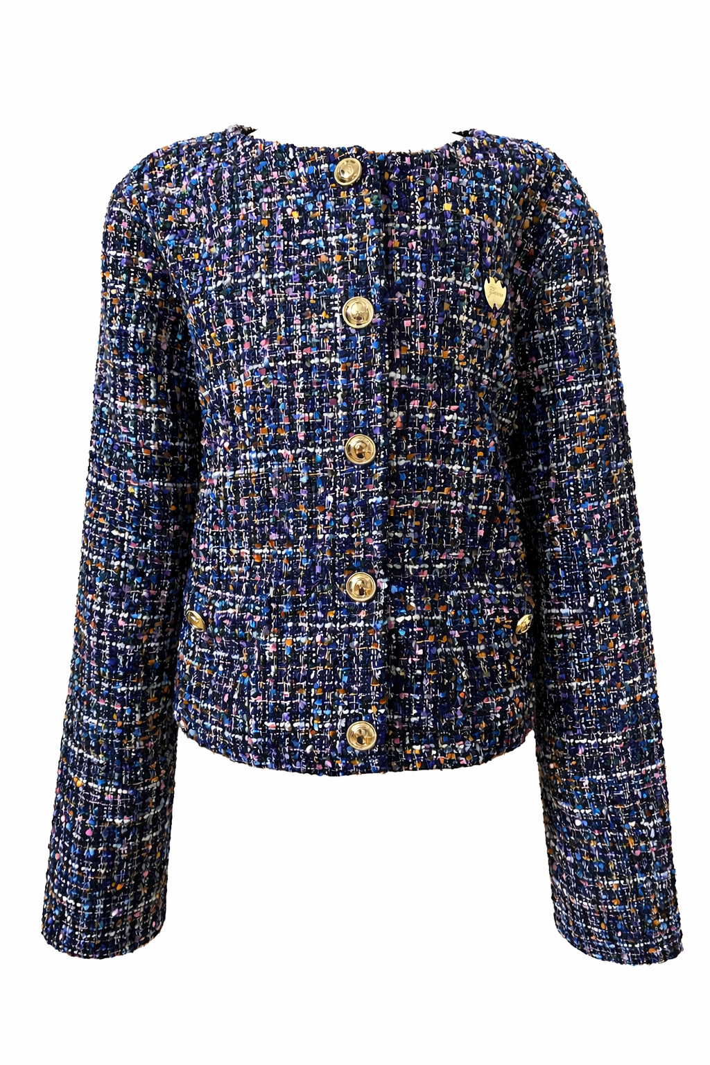GUESS - Mädchen Tweed Jacke - marineblau  Gr. 146/152 - neuwertig