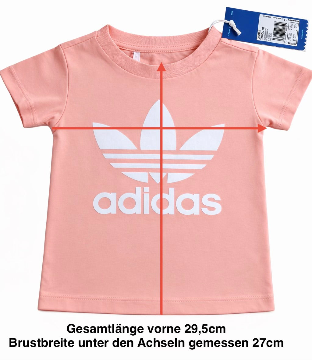 ADIDAS Originals - T-Shirt mit Druck - orange Gr. 80 - Neu - mit Etikett