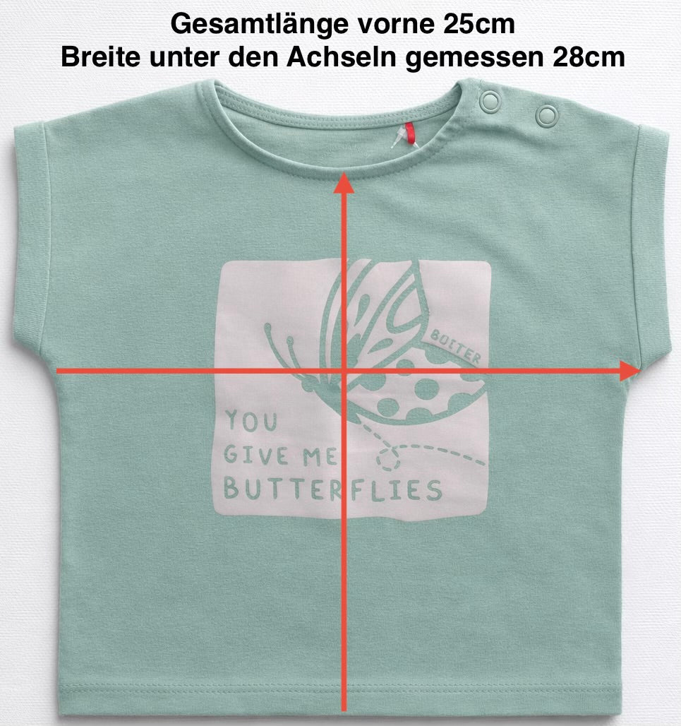 S. Oliver T-Shirt  mit Druck mint  Gr. 68 - neuwertig
