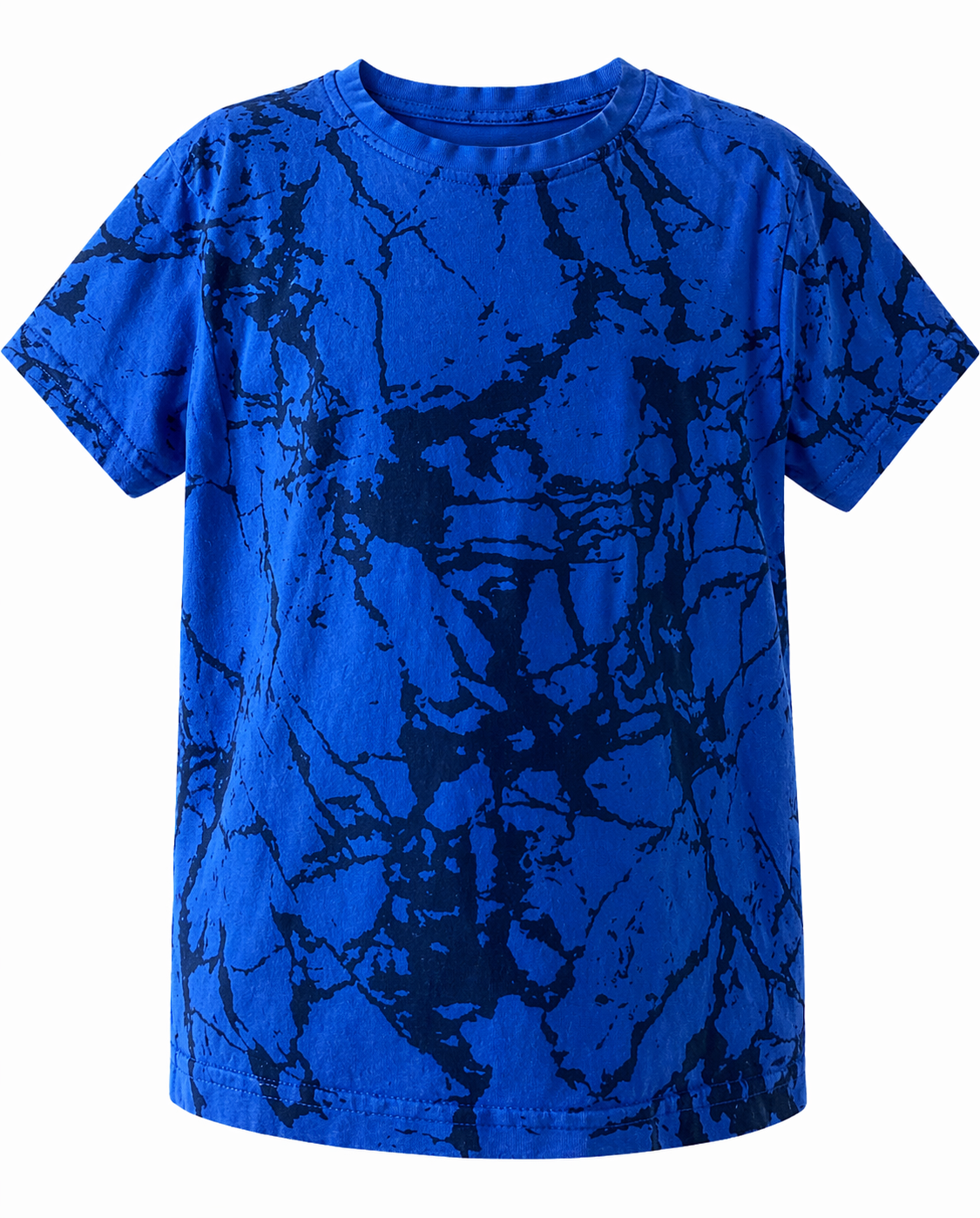 Primark T-Shirt dunkelblau mit Print Gr. 116 - sehr gut