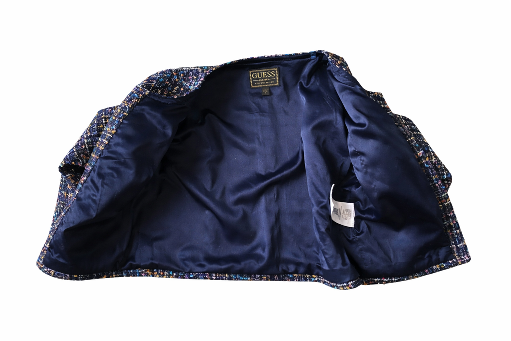 GUESS - Mädchen Tweed Jacke - marineblau  Gr. 146/152 - neuwertig