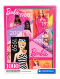 Clementoni Barbie Puzzle mit 1000 Teilen, Motiv Through the Years, 50 x 70 cm
