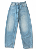 Bershka Wide Leg Jeans in Hellblau, Größe 32, Vorderansicht