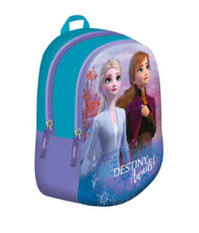 Disney Frozen Kinder-Rucksack mit Elsa und Anna, 30 cm, in Türkis und Lila