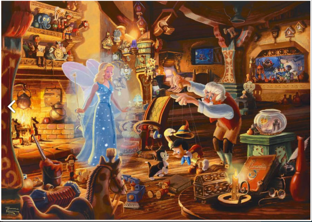 Schmidt Disney Thomas Kinkade Studios Pinocchio Puzzle 1000 Teile 