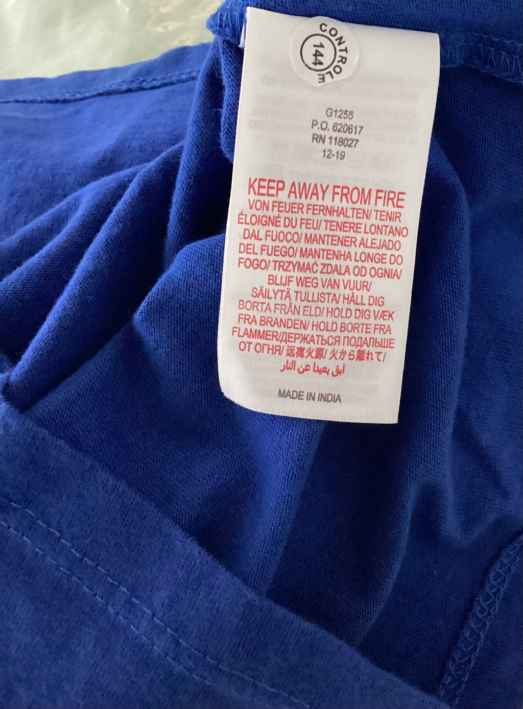 MINI BODEN Mädchen Top mit Rüschen royalblau Gr. 110 – sehr gut
