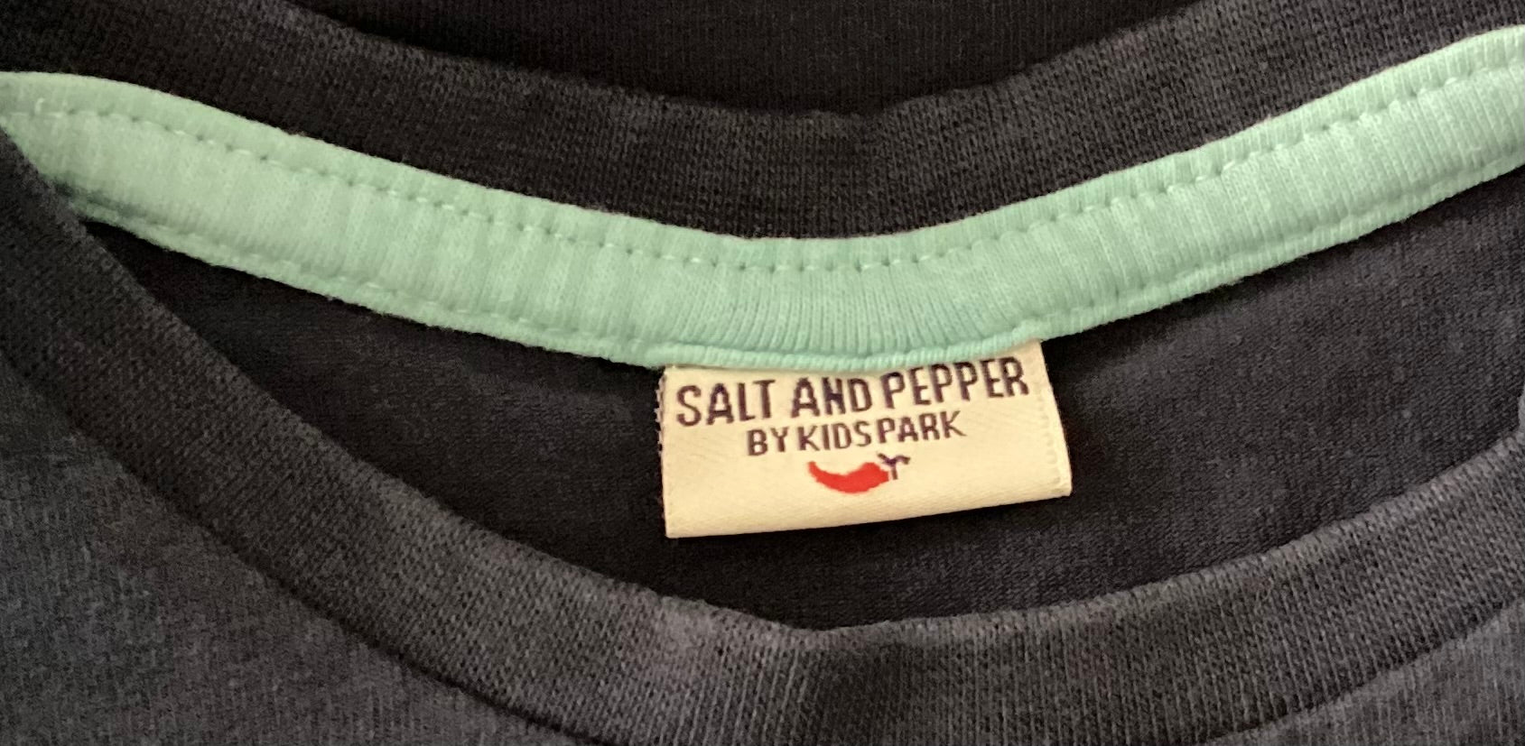 Salt and Pepper - T-Shirt mit Stickerei - dunkelblau Gr. 80 - sehr gut