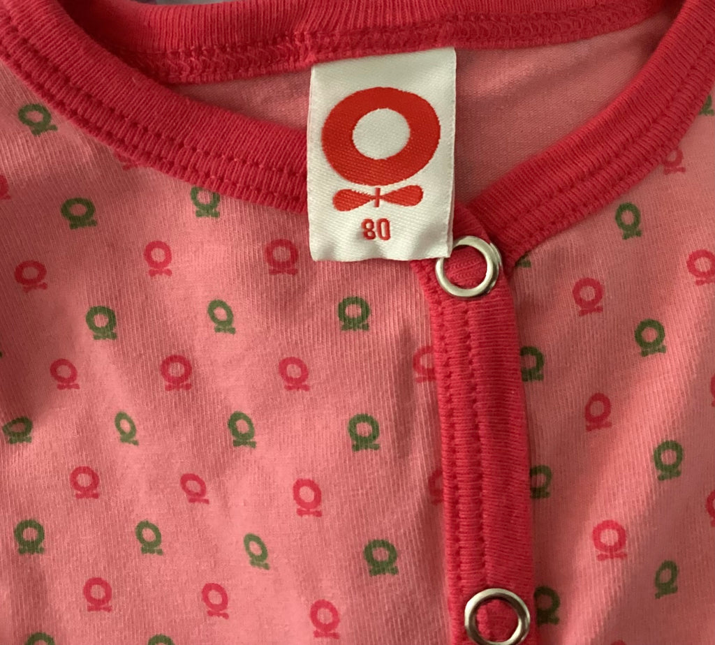 KATVIG - Strampler - mit Muster - Mädchen - rosa Gr. 80 - neuwertig
