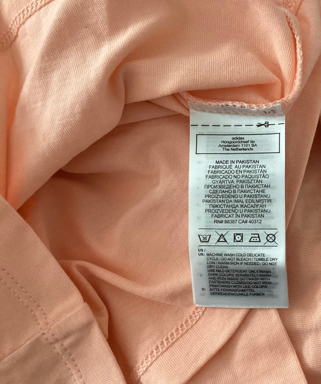 ADIDAS Originals - T-Shirt mit Druck - orange Gr. 80 - Neu - mit Etikett