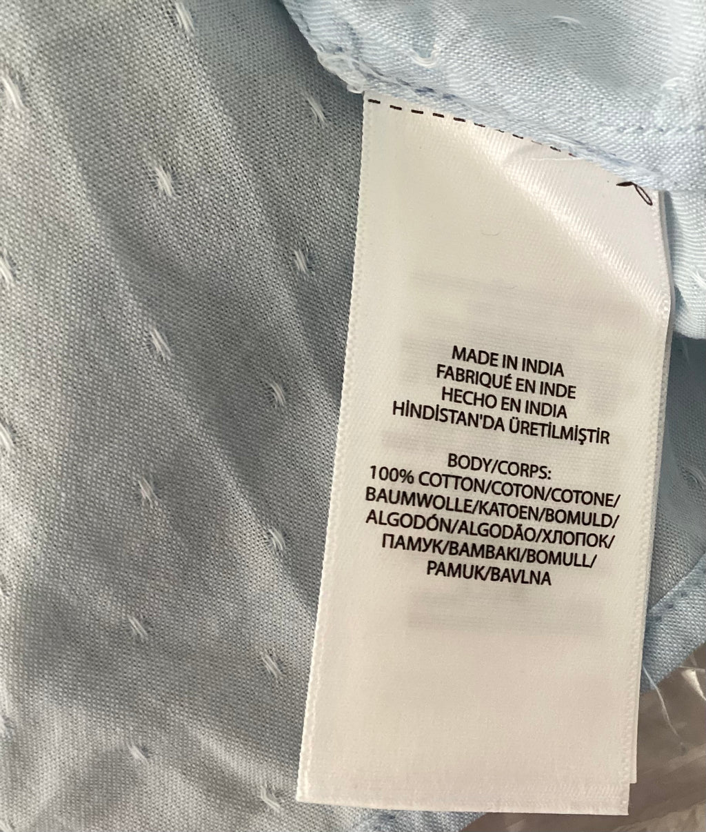 Polo Ralph Lauren - Bluse mit Rüschen - Mädchen - hellblau Gr. 104 - neuwertig