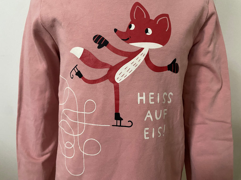 Jako-o - LA Shirt - mit Druck - alt-rosa - Mädchen -  Gr. 116 - neuwertig