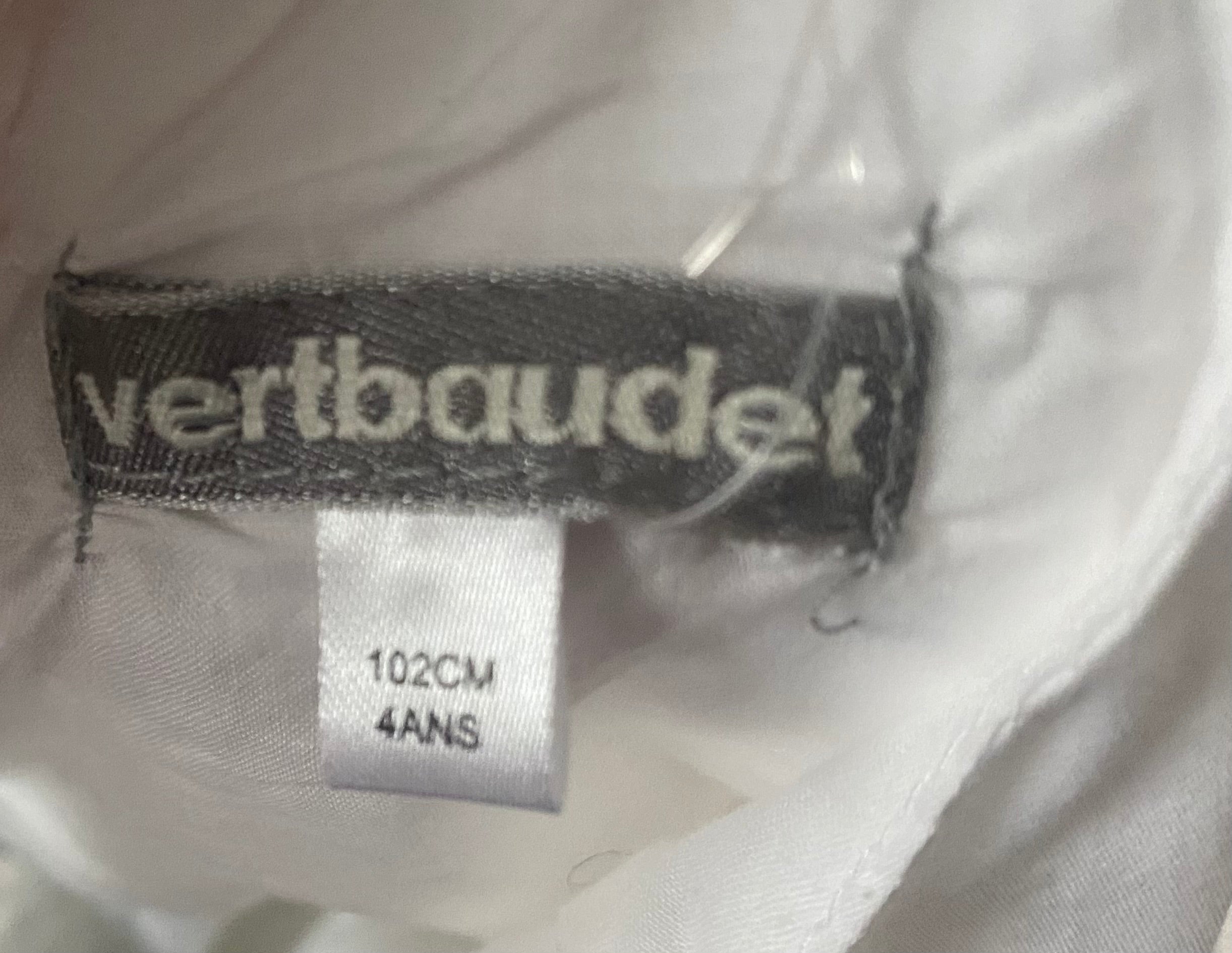 Vertbaudet - Kleid (festlich) - weiß - Mädchen - Gr. 98 - neuwertig
