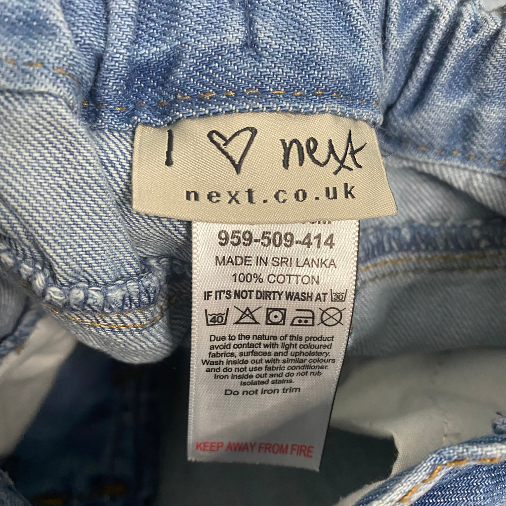 NEXT - Jeans - mit Bestickung - hellblau - Mädchen - Gr. 110 - neuwertig