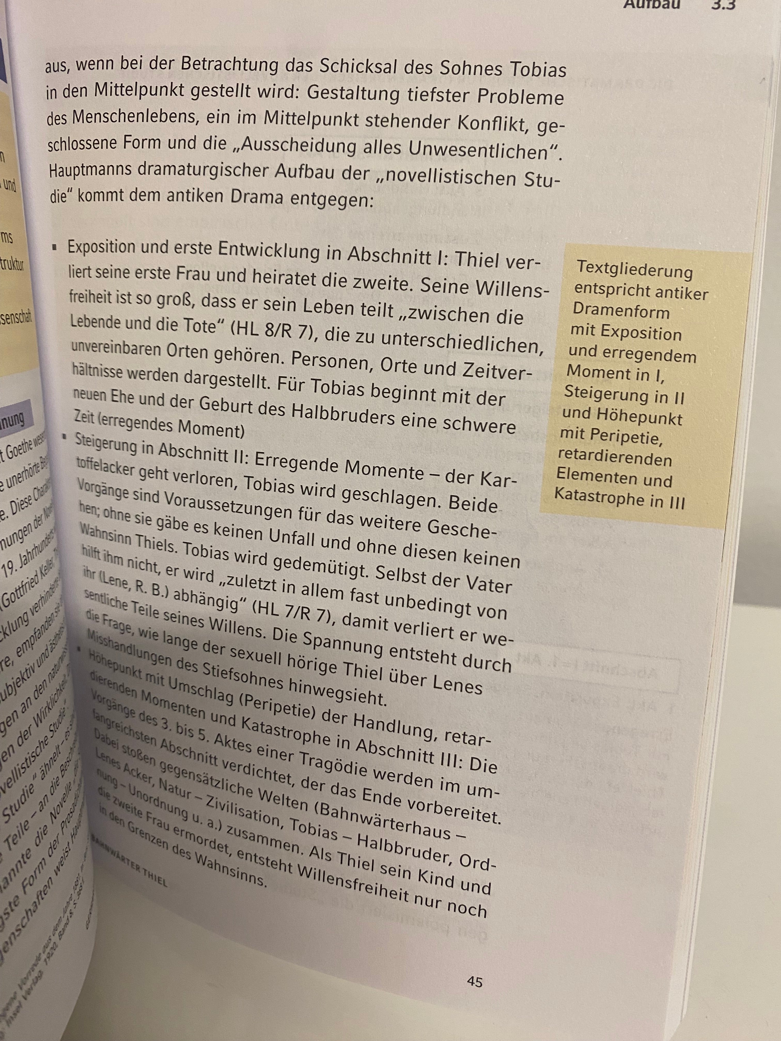 Bahnwärter Thiel - Analyse Interpretation - von Gerhart Hauptmann -  neuwertig