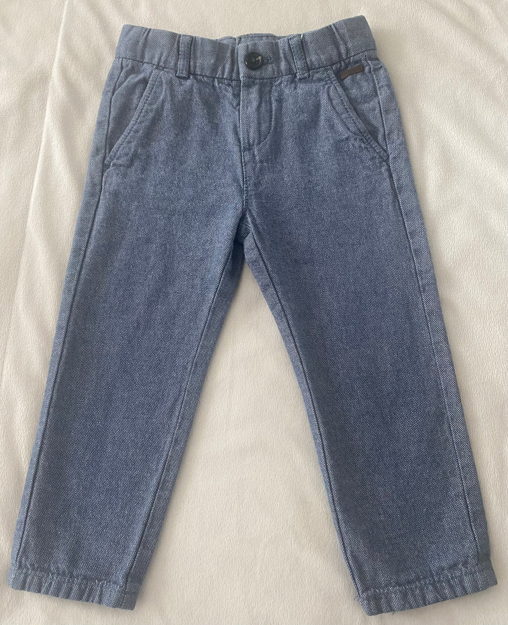 Kinder Hose grau Chino Stil Größe 98 Originalfoto Zustand sehr gut