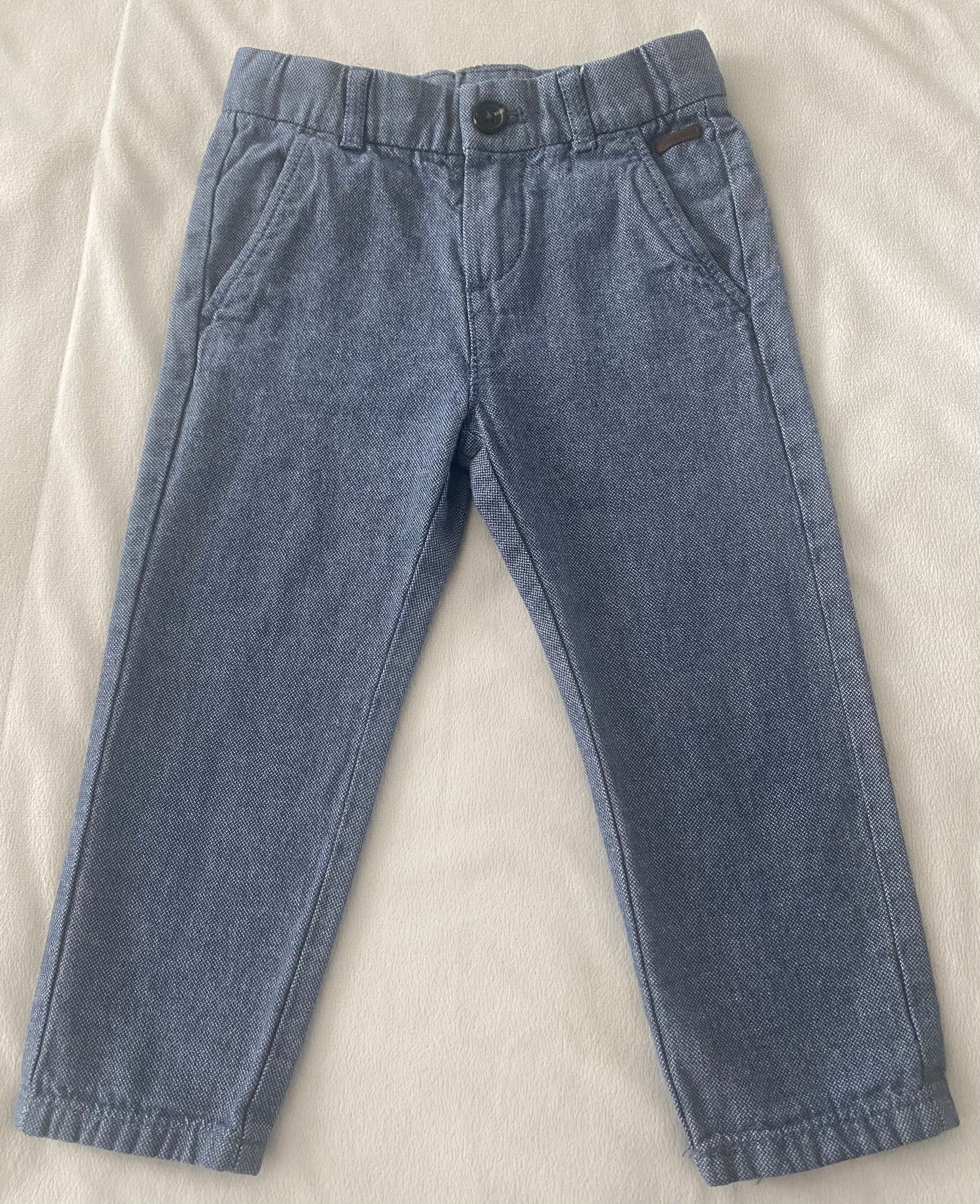 Kinder Hose grau Chino Stil Größe 98 Originalfoto Zustand sehr gut