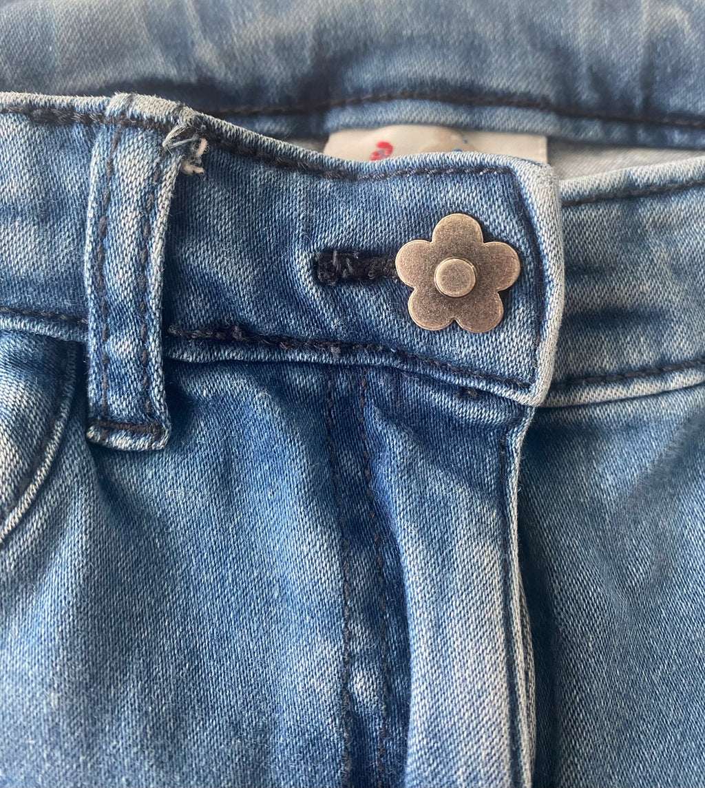 Topolino Mädchen Jeans blau mit Einhorn Gr. 116 - sehr gut