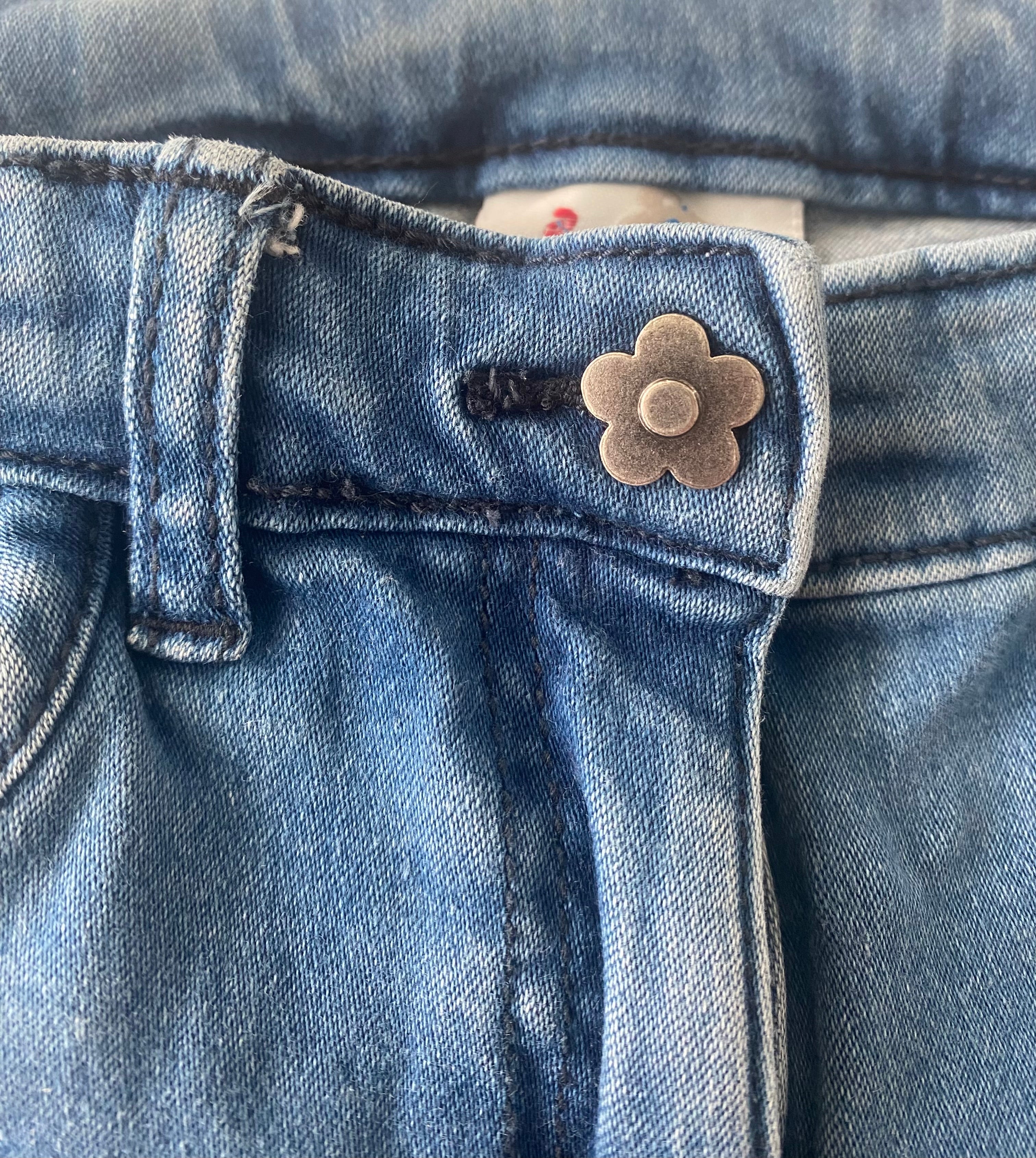 Topolino Mädchen Jeans blau mit Einhorn Gr. 116 - sehr gut