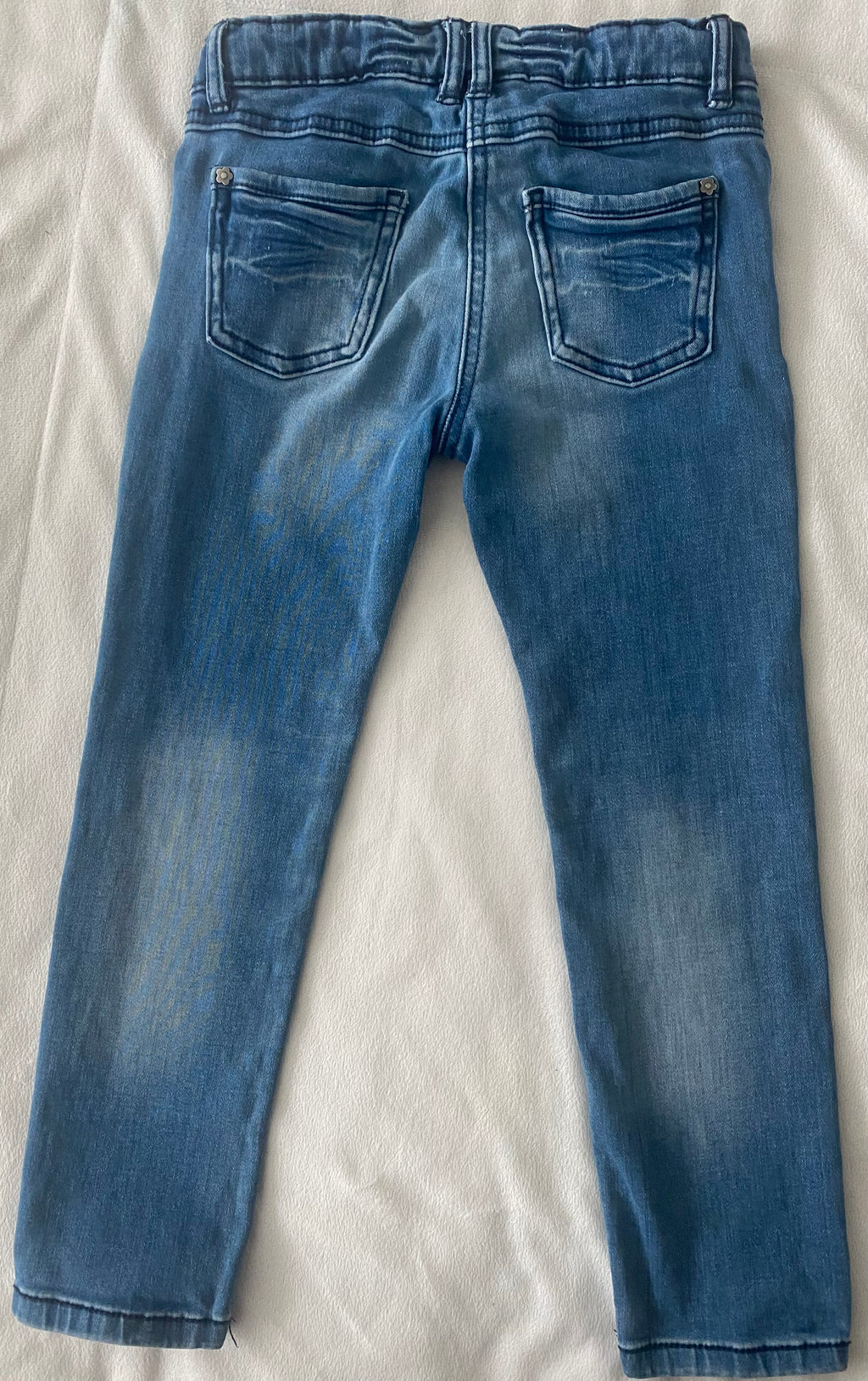 Topolino Mädchen Jeans blau mit Einhorn Gr. 116 - sehr gut