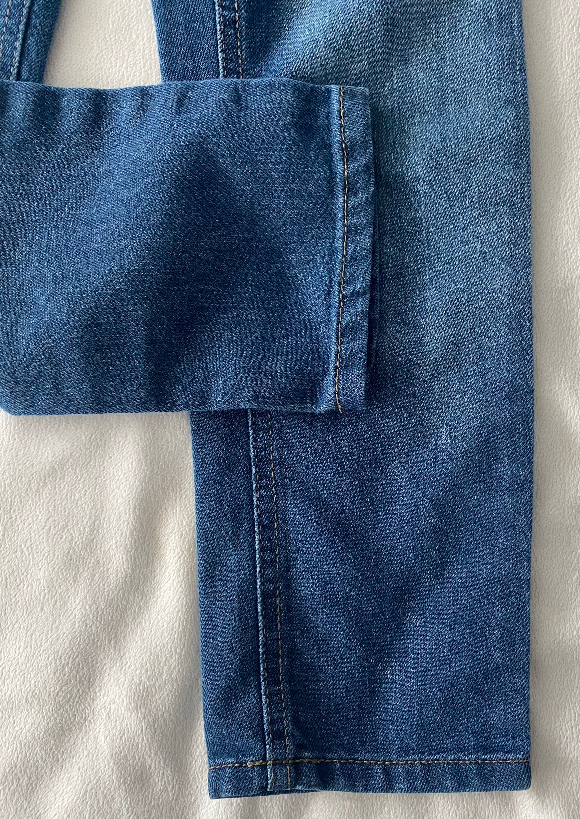 Fashion Style Mädchen Jeans dunkelblau slim fit Gr. 116 - gut