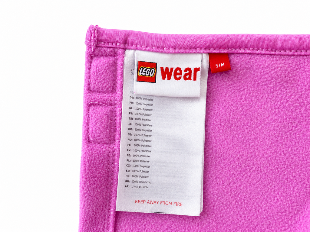 LEGO Wear Fleece-Schulterwärmer in Pink und Lila Gr. 128-140 Etikett Markenlogo