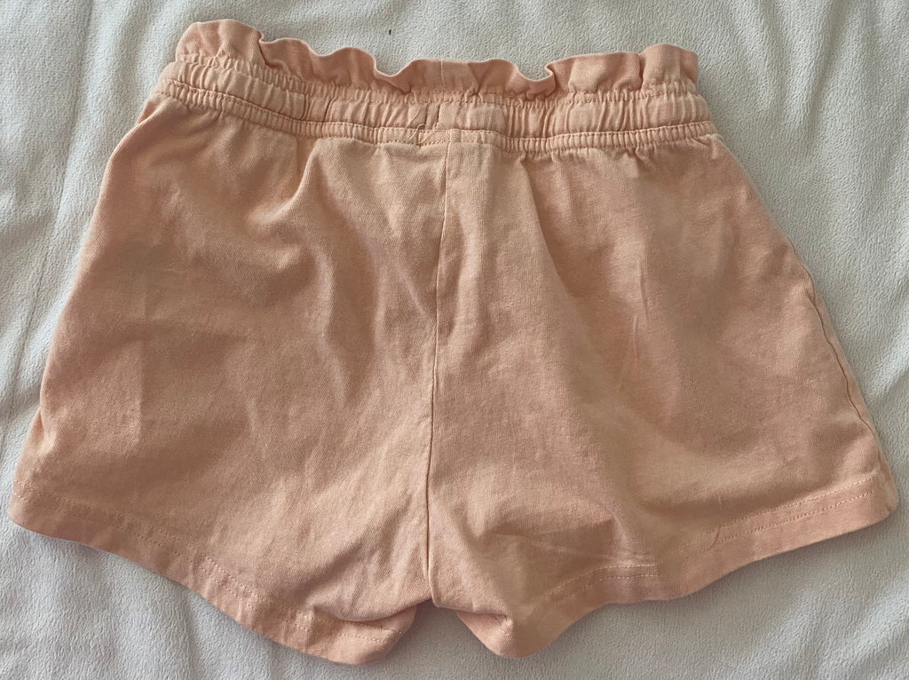 Apricot Lupilu Kinder Shorts Größe 86/92 mit Rüschenbund und weichem Baumwollstoff, zweite Ansicht