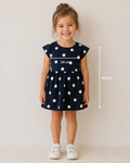 Name it Kleid Größe 104 Punkte Muster Rundhals kurzarm Kinderkleid