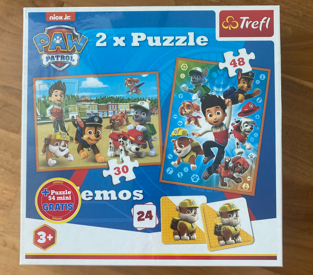 Paw Patrol 2x Puzzle von Trefl mit 30 und 48 Teilen für Kinder ab 3 Jahren