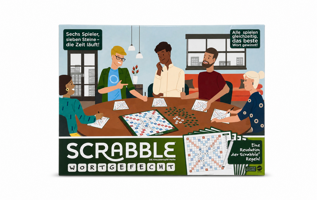 Scrabble Wortgefecht Brettspiel von Mattel 
