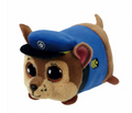 Original TY Paw Patrol Chase Kuscheltier in blauer Polizeiuniform mit großen Glitzeraugen, neu und originalverpackt. Symbolfoto