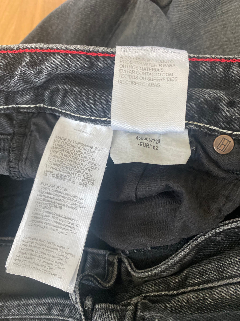 Original Tommy Hilfiger Girls schwarz Jeans straight W27 x  L32 - sehr gut
