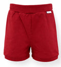 BABAUBA Kinder Shorts Rot Vorderseite mit elastischem Bund