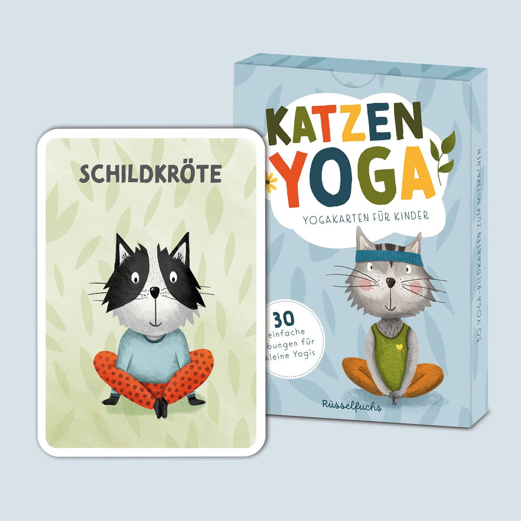 Kinderyoga Karten mit Katzen "Katzenyoga" - Made in Deutschland - NEU & OVP