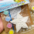 Kindergeburtstag Malset Ozean-Freunde mit Pinsel & Farben - Handmade - Neu & OVP