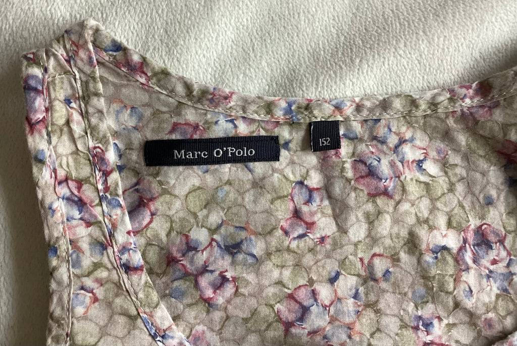 Marc O’Polo Damen Top Größe 152 Markenlabel Detailaufnahme