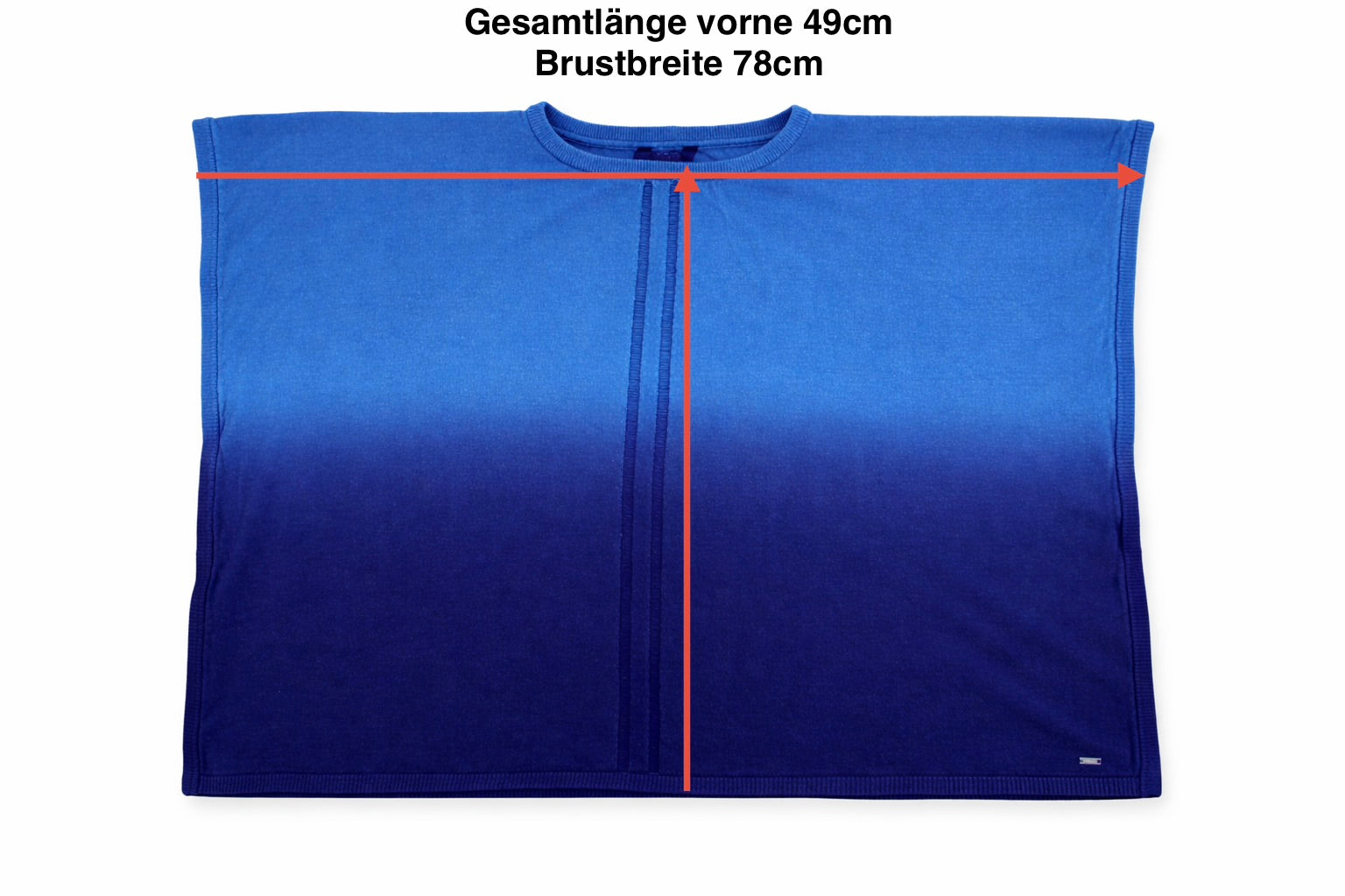 Tommy Hilfiger Tunika Maße Brustbreite 78 cm Gesamtlänge 49 cm Blau Ombre